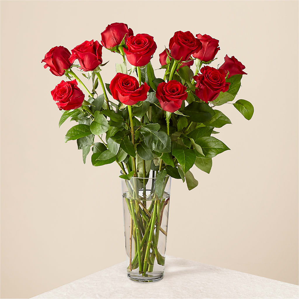 Long Stem Red Rose Bouquet – Halstead Floral At The Plaza, Halstead KS
