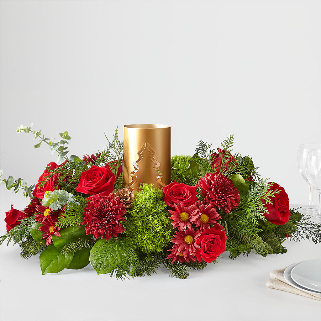 Toast the Season Centerpiece – Halstead Floral At The Plaza, Halstead KS