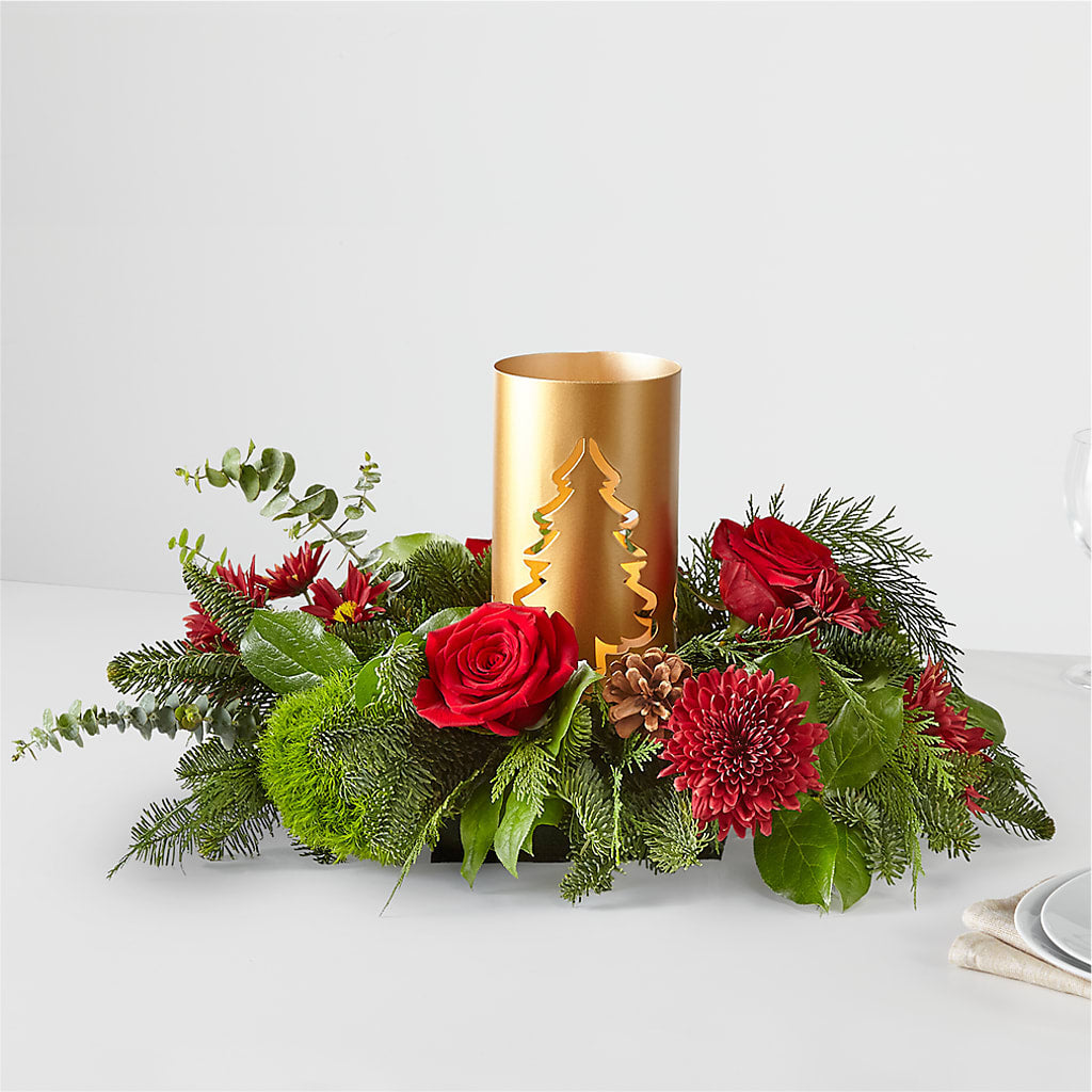 Toast the Season Centerpiece – Halstead Floral At The Plaza, Halstead KS