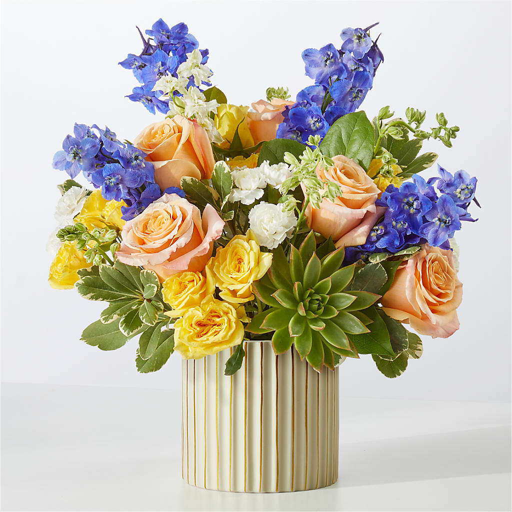 Cobalt Reverie Bouquet – Halstead Floral At The Plaza, Halstead KS