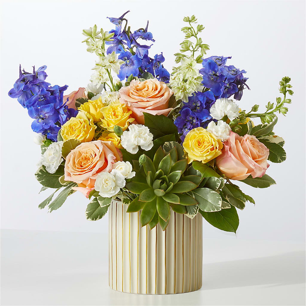 Cobalt Reverie Bouquet – Halstead Floral At The Plaza, Halstead KS