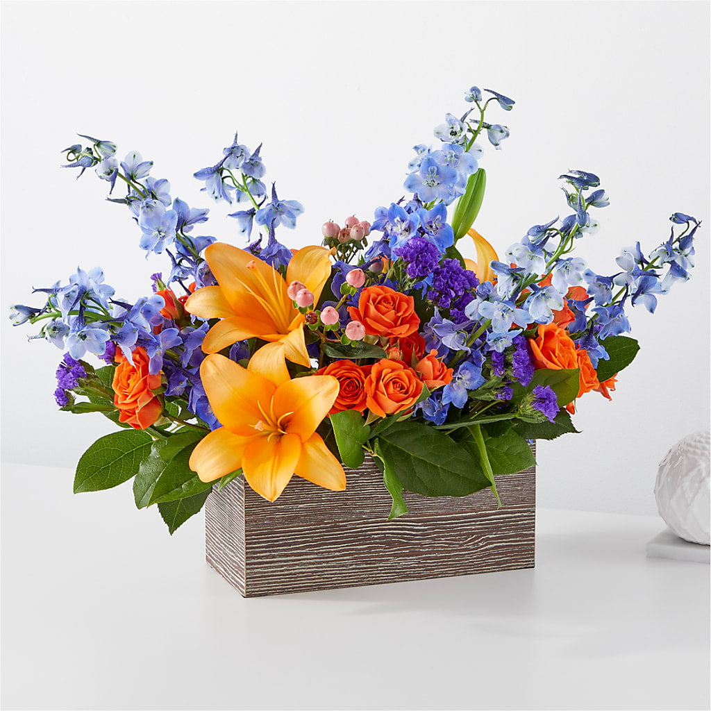 Radiant Citrus Box Bouquet – Halstead Floral At The Plaza, Halstead KS