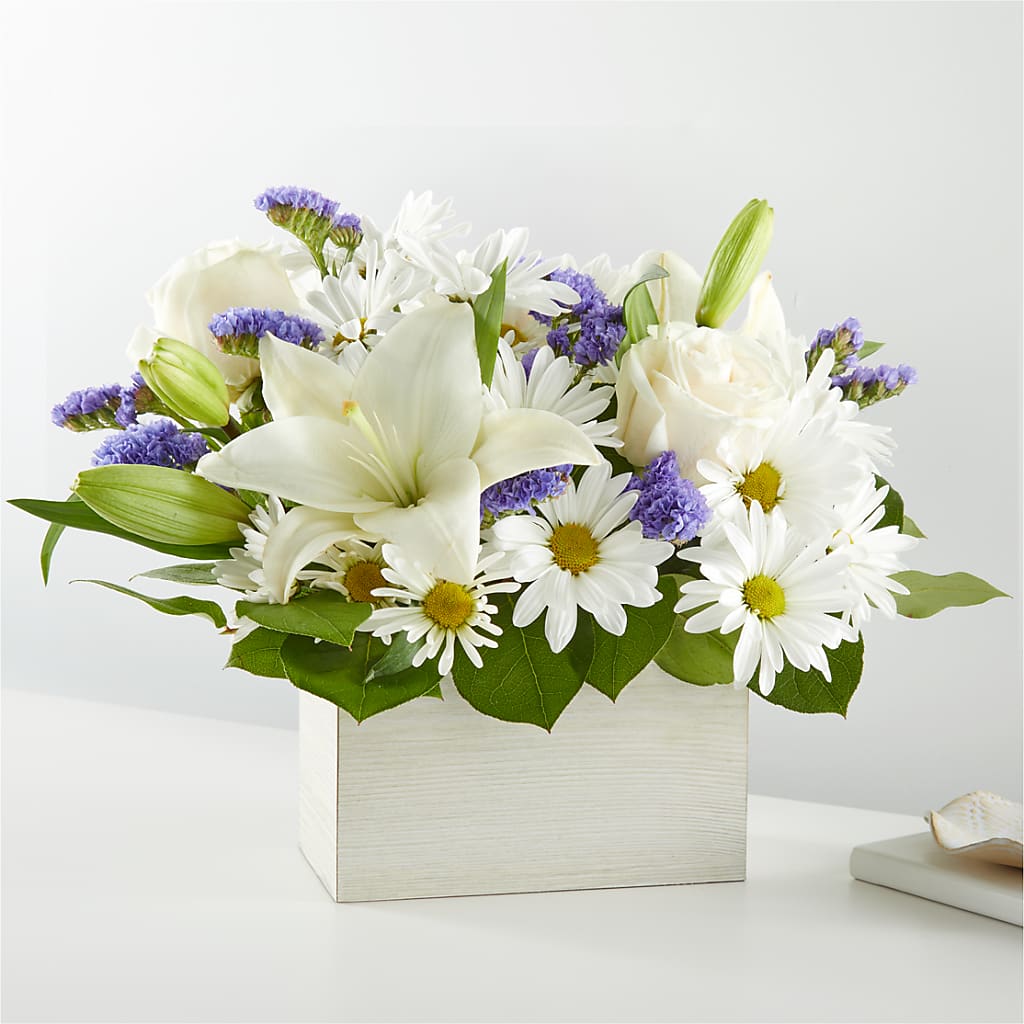 Beyond Blue Box Bouquet – Halstead Floral At The Plaza, Halstead KS