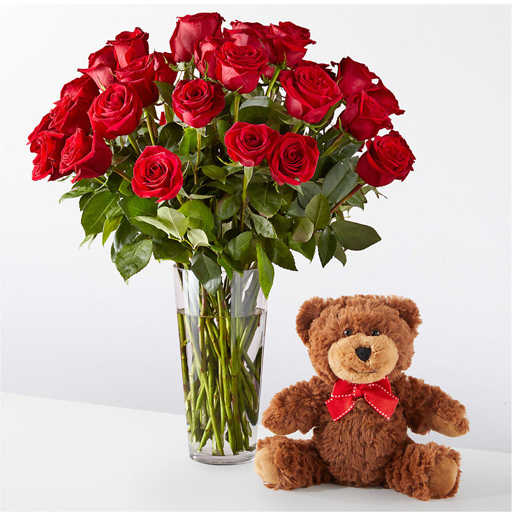 Romantic Long Stem Red Rose Bouquet Bundles – Halstead Floral At The Plaza, Halstead KS