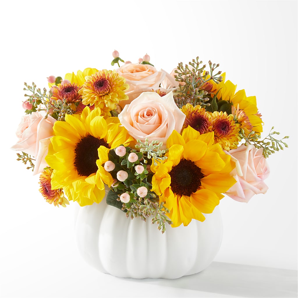 Pumpkin to Talk About Bouquet – Halstead Floral At The Plaza, Halstead KS