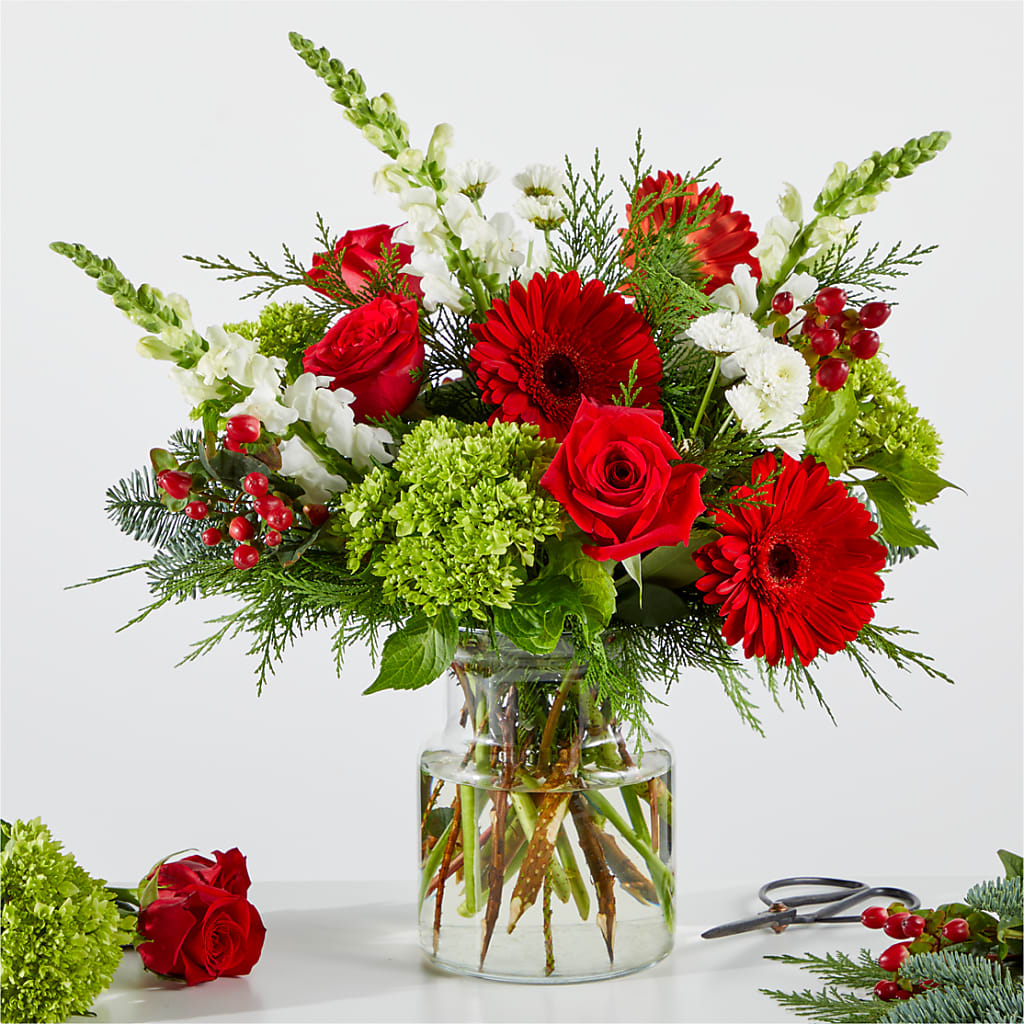 Merry Moment Bouquet – A Florist Original – Halstead Floral At The Plaza, Halstead KS