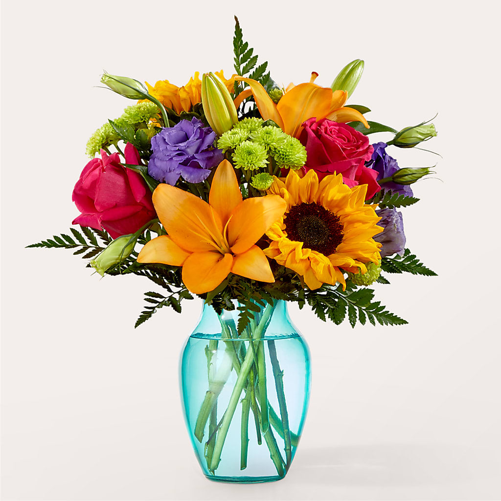 Double Rainbow Bouquet – Halstead Floral At The Plaza, Halstead KS