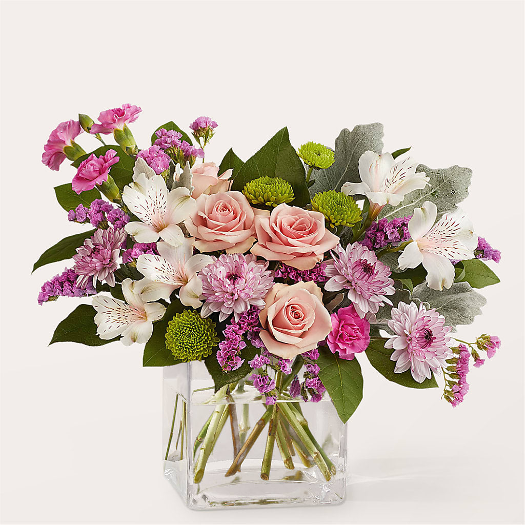 Pink Suede Bouquet – Halstead Floral At The Plaza, Halstead KS