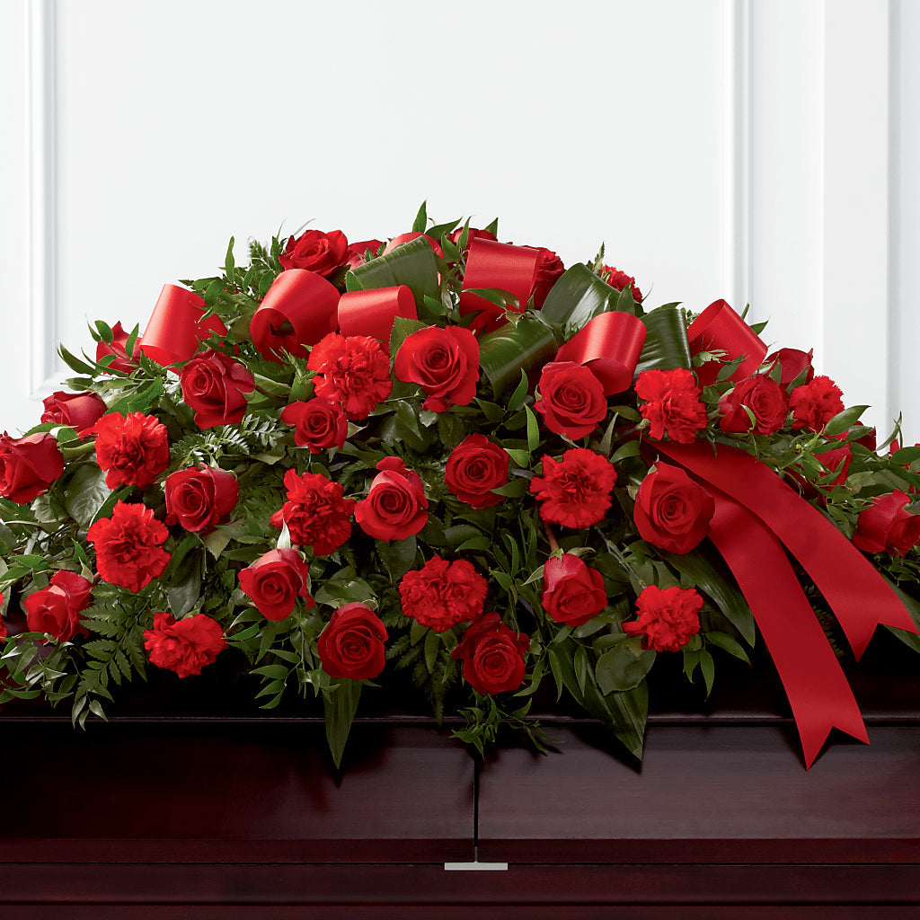 Tribute of Life Casket Spray – Halstead Floral At The Plaza, Halstead KS