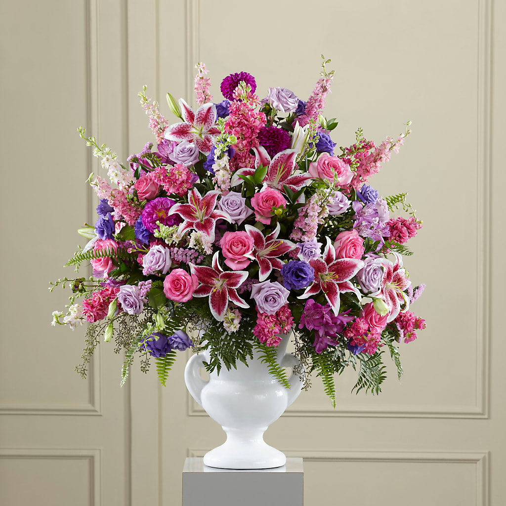 Peaceful Tribute Arrangement – Halstead Floral At The Plaza, Halstead KS