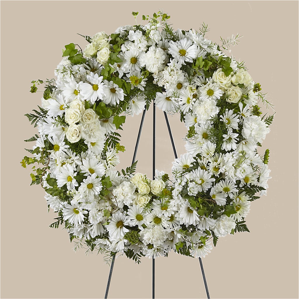 Faithful Wishes Wreath – Halstead Floral At The Plaza, Halstead KS