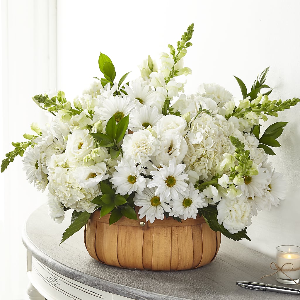 Pure Ivory Basket – Halstead Floral At The Plaza, Halstead KS