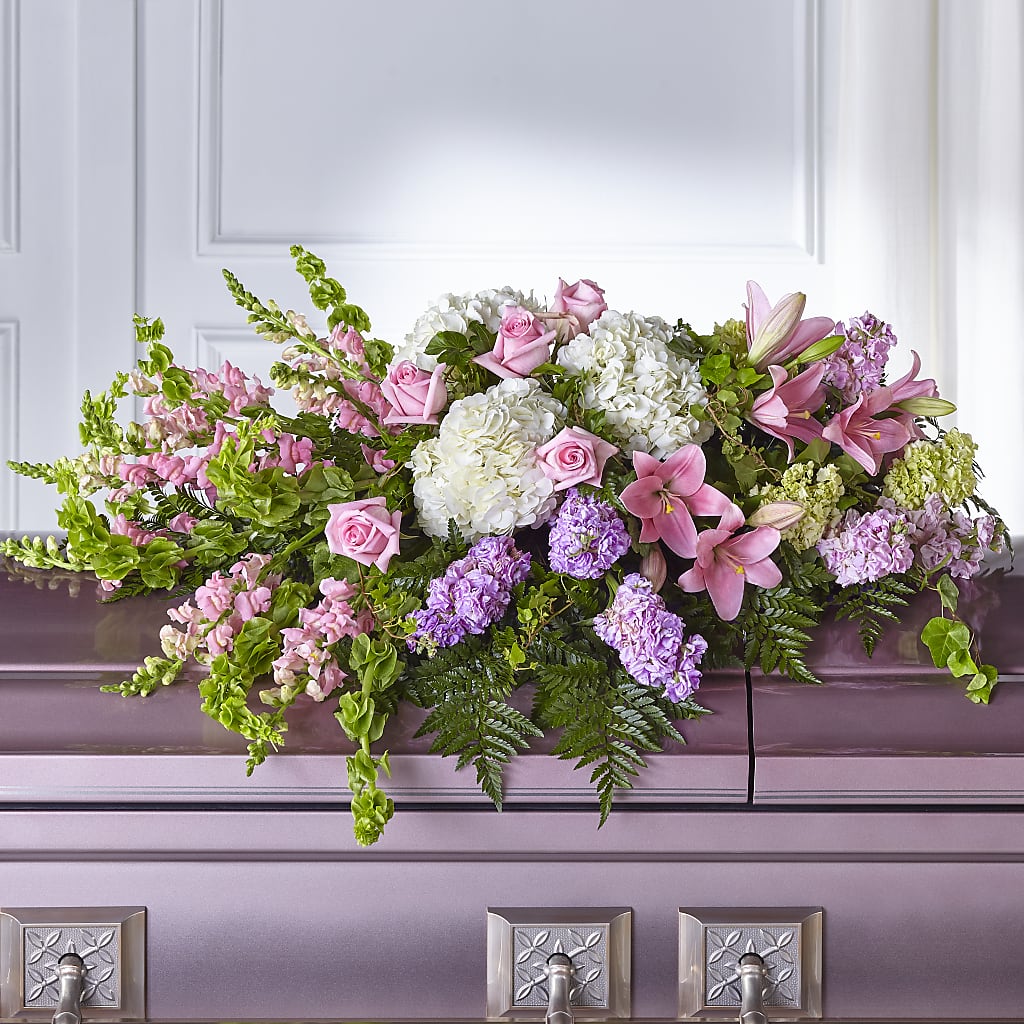 Life's Gratitude Casket Spray – Halstead Floral At The Plaza, Halstead KS