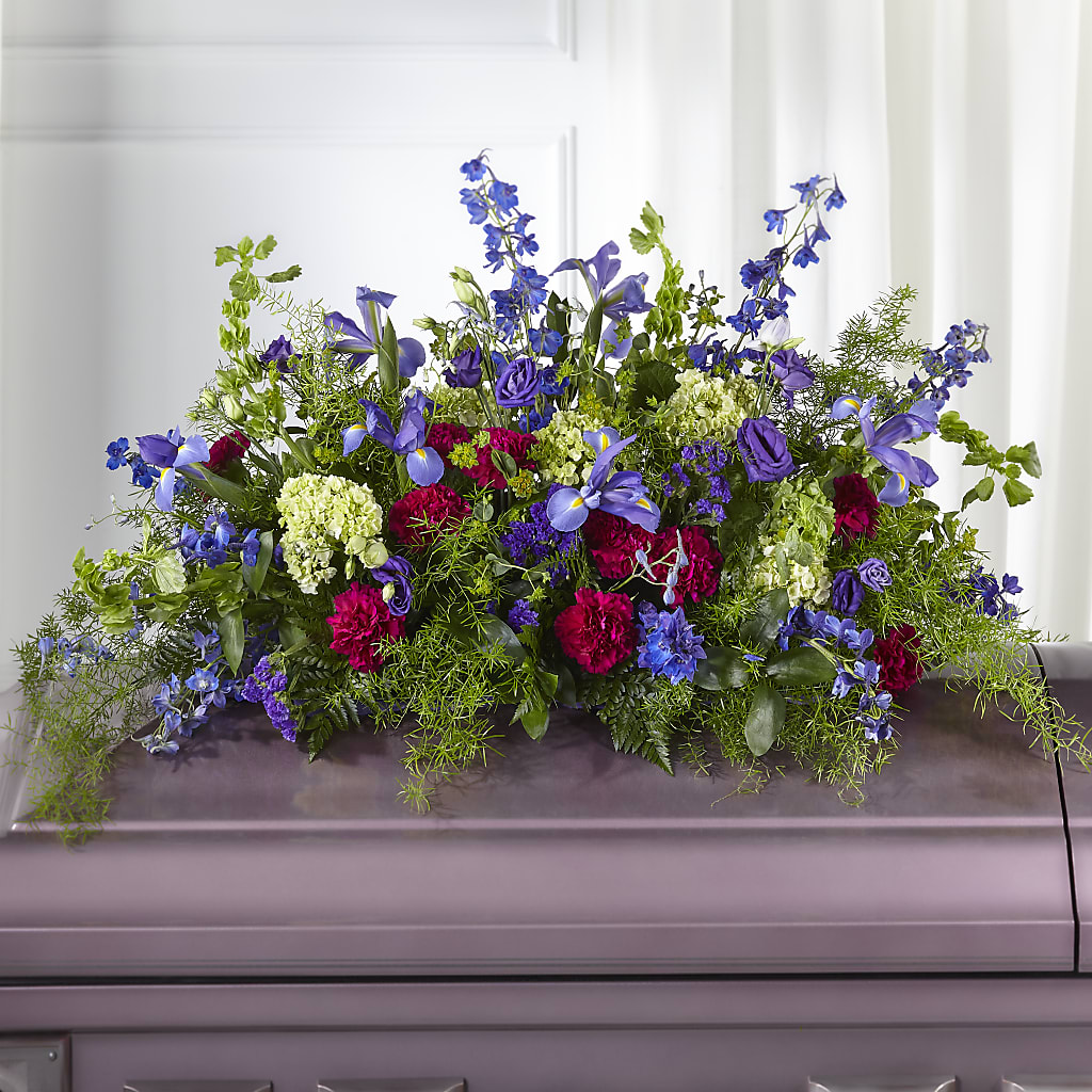 Always Treasured Casket Spray – Halstead Floral At The Plaza, Halstead KS
