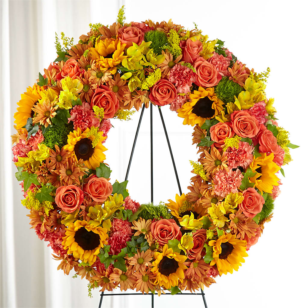 Autumnal Memories Wreath (Standard) – Halstead Floral At The Plaza, Halstead KS
