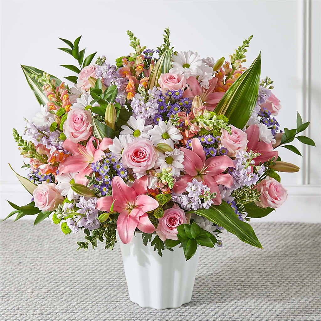 Abundant Compassion Floor Basket – Halstead Floral At The Plaza, Halstead KS