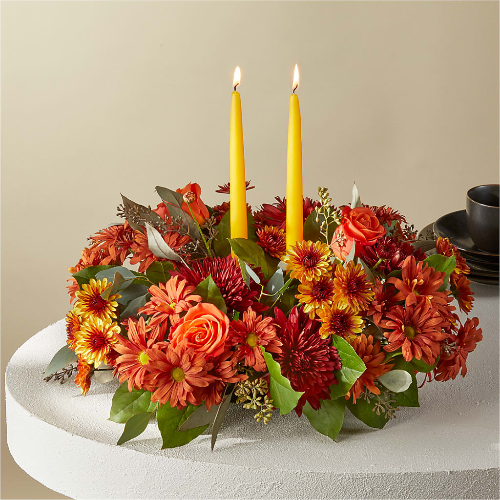 Ember Banquet Centerpiece – Halstead Floral At The Plaza, Halstead KS