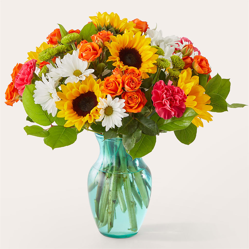 Sun-drenched Blooms Bouquet – Halstead Floral At The Plaza, Halstead KS