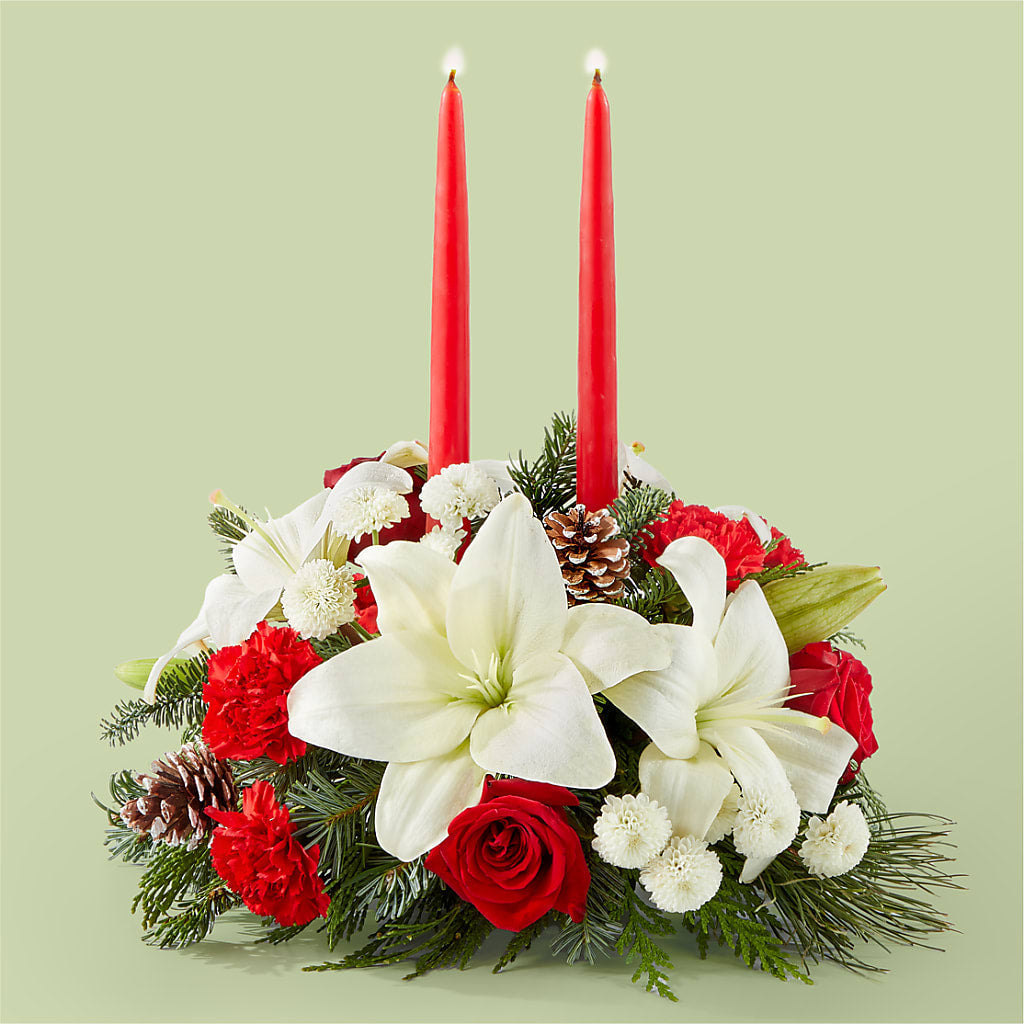 Seasonal Festivities Centerpiece – Halstead Floral At The Plaza, Halstead KS