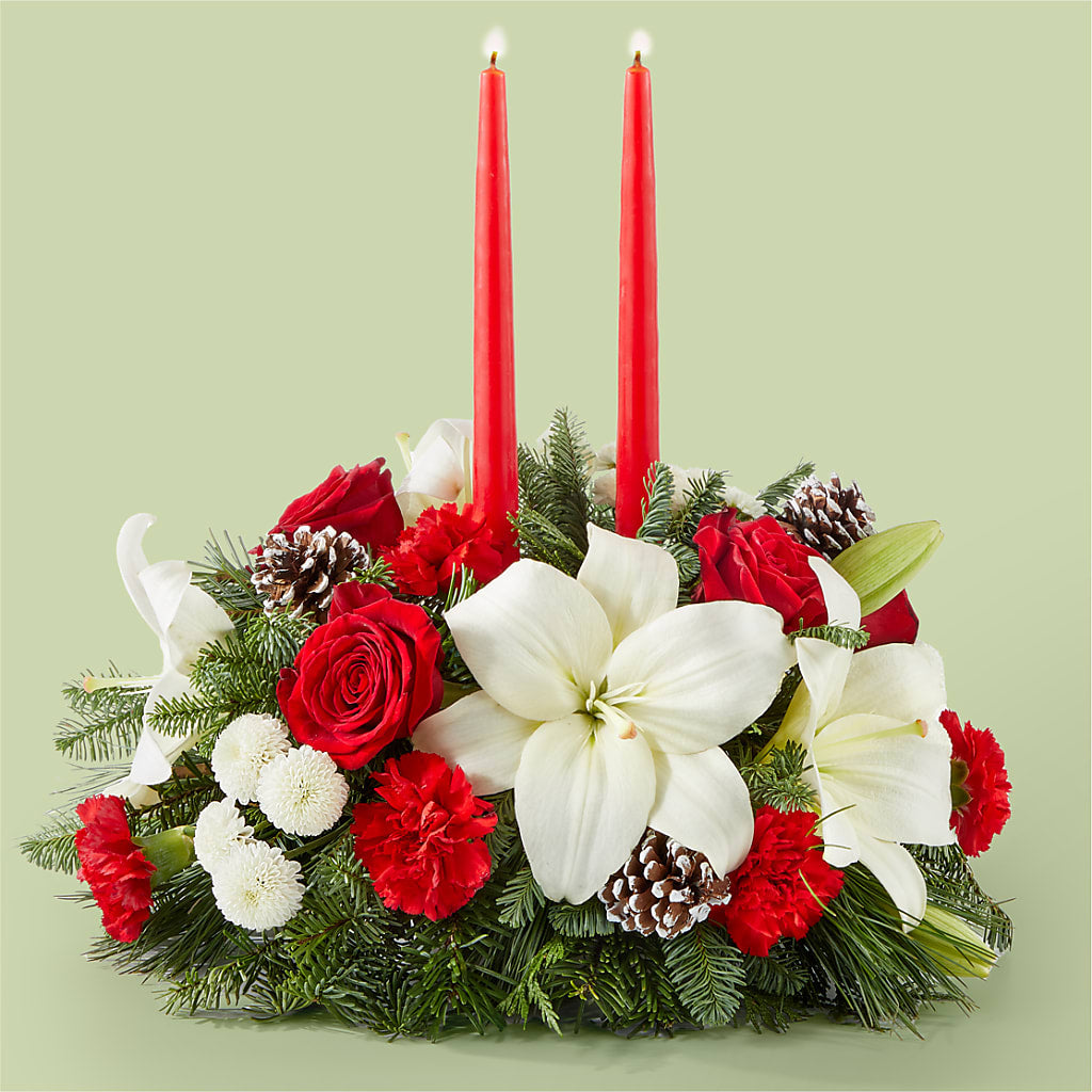 Seasonal Festivities Centerpiece – Halstead Floral At The Plaza, Halstead KS
