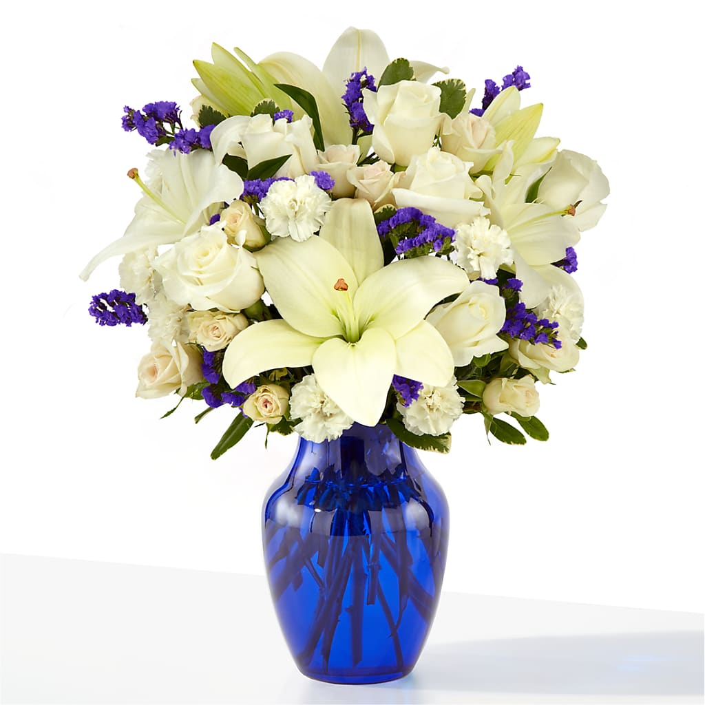 Sapphire Rush Bouquet – Halstead Floral At The Plaza, Halstead KS