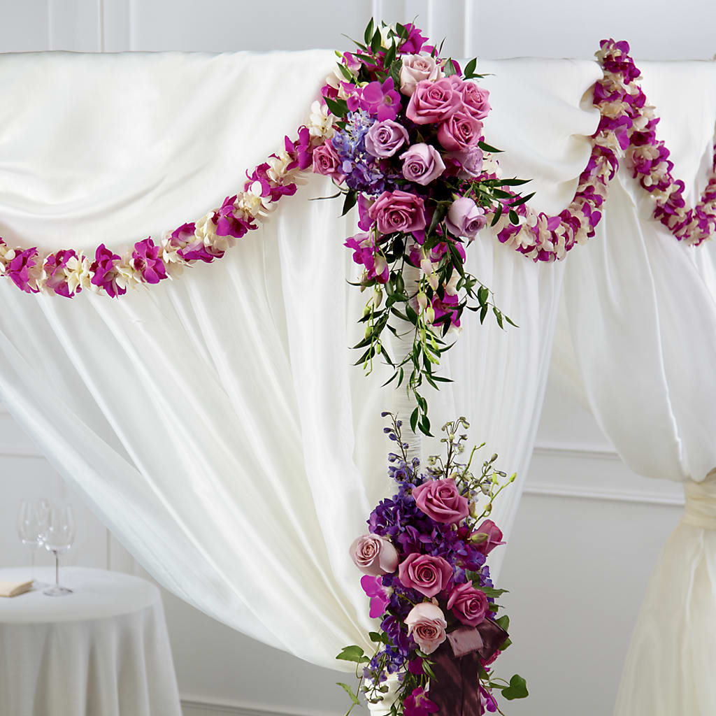 Color & Light Chuppah Decor – Halstead Floral At The Plaza, Halstead KS