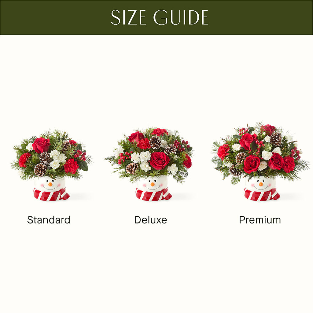 Jolly Snowman Bouquet –  Halstead Floral At The Plaza, Halstead KS