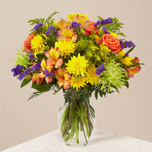 Marmalade Skies Bouquet –  Halstead Floral At The Plaza, Halstead KS