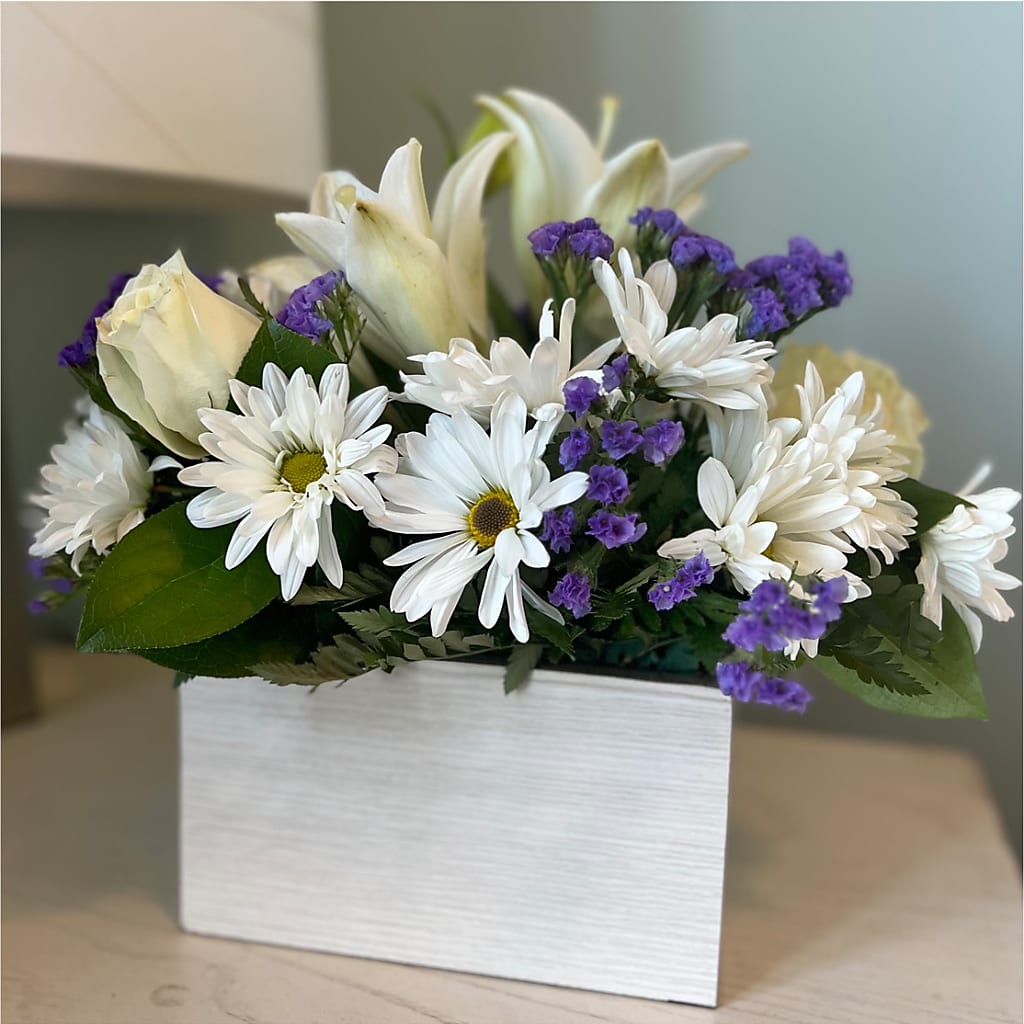 Beyond Blue Box Bouquet –  Halstead Floral At The Plaza, Halstead KS