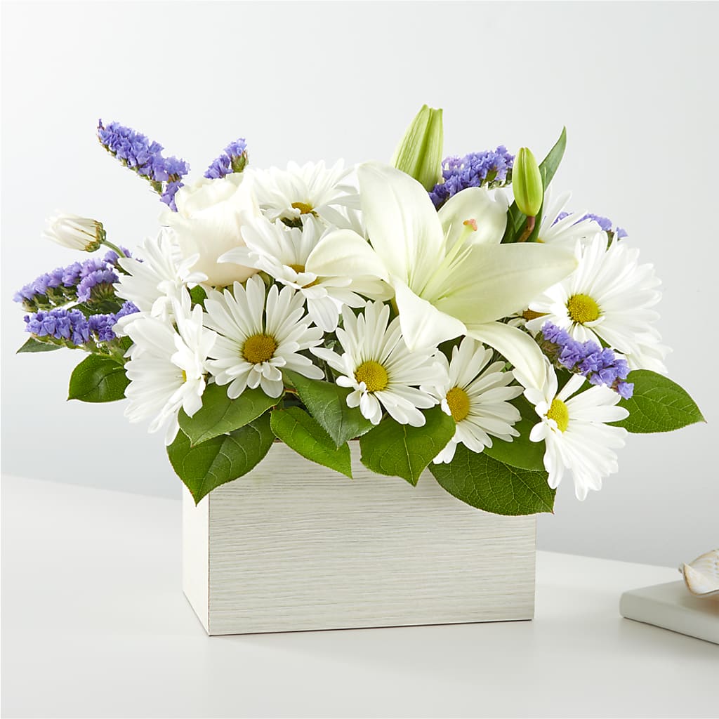 Beyond Blue Box Bouquet –  Halstead Floral At The Plaza, Halstead KS
