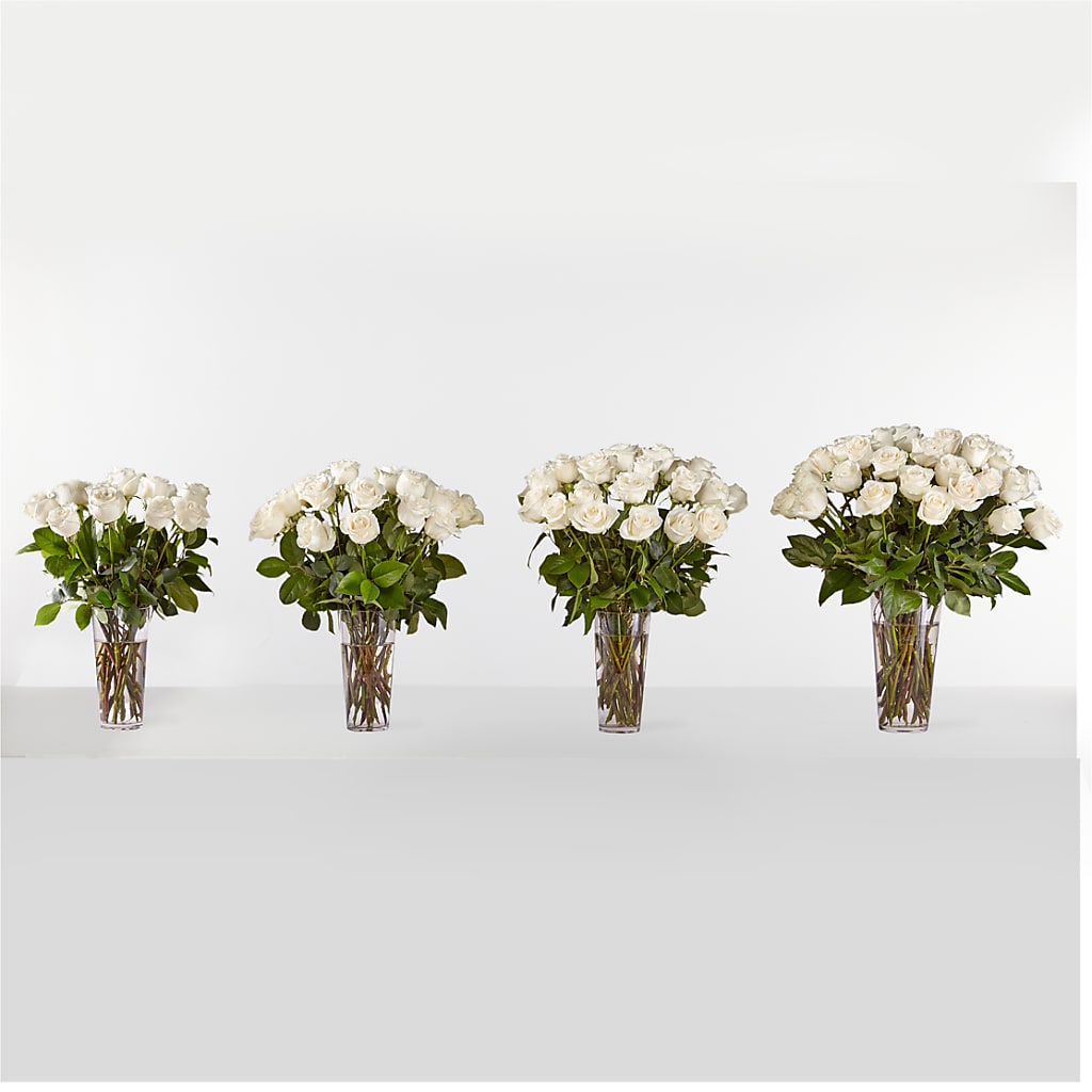 Long Stem White Rose Bouquet –  Halstead Floral At The Plaza, Halstead KS