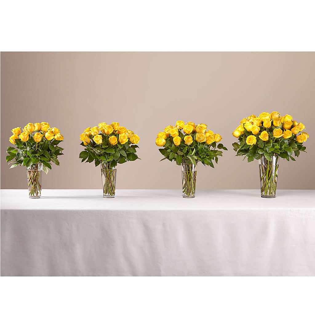 Long Stem Yellow Rose Bouquet –  Halstead Floral At The Plaza, Halstead KS