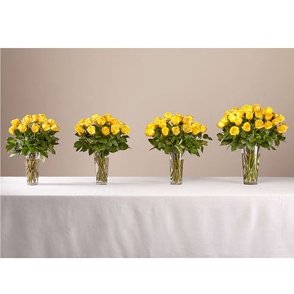 Long Stem Yellow Rose Bouquet –  Halstead Floral At The Plaza, Halstead KS