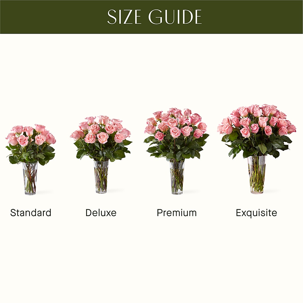 Long Stem Pink Rose Bouquet –  Halstead Floral At The Plaza, Halstead KS