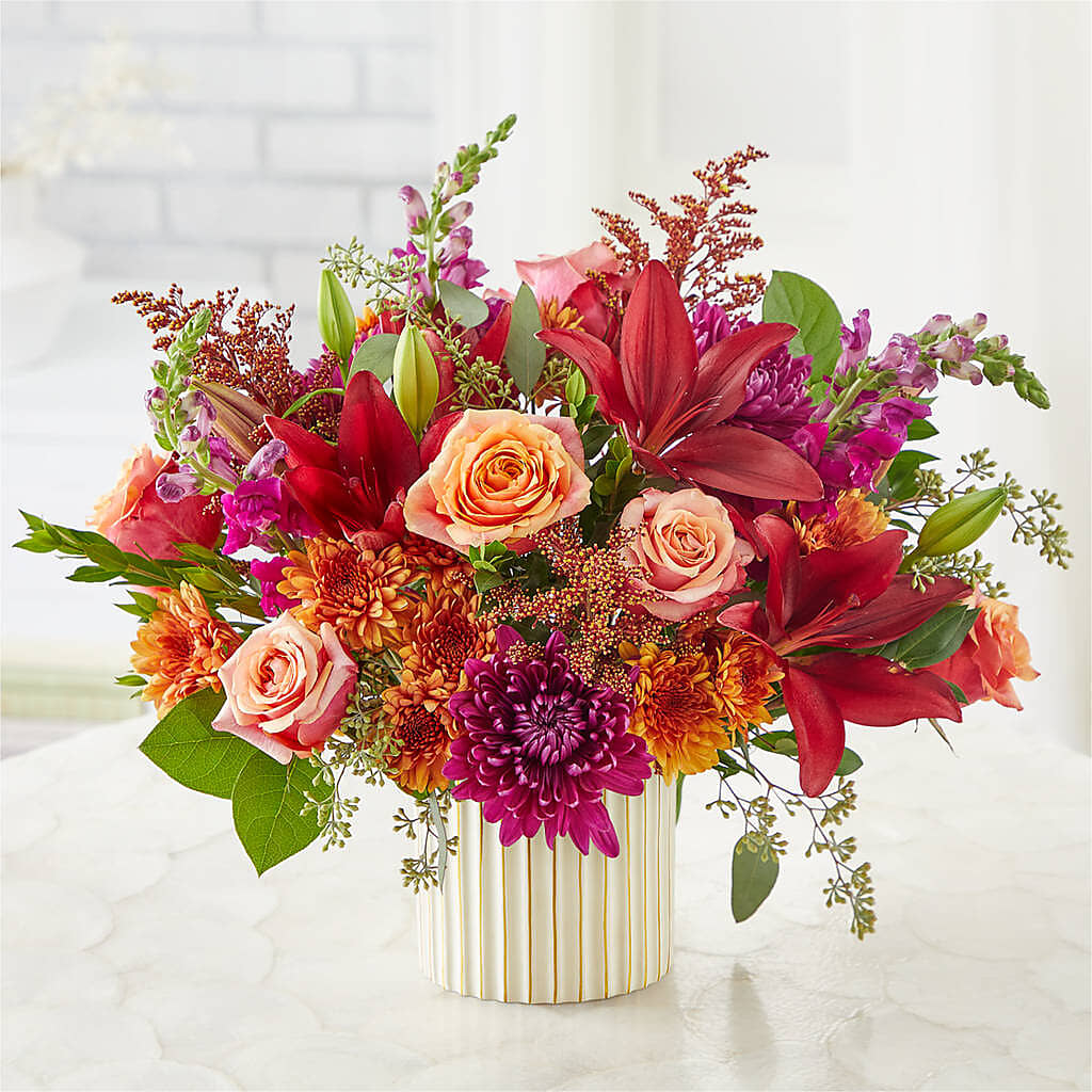 Burgundy Landscape Bouquet –  Halstead Floral At The Plaza, Halstead KS