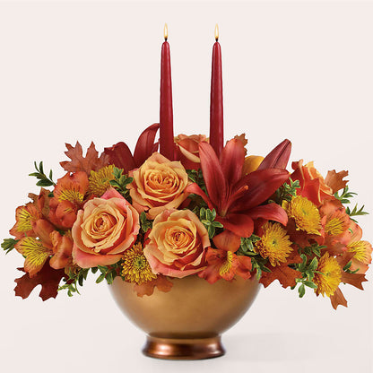 Harvest Table Centerpiece –  Halstead Floral At The Plaza, Halstead KS