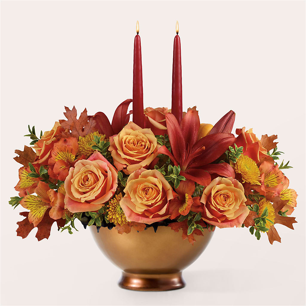 Harvest Table Centerpiece –  Halstead Floral At The Plaza, Halstead KS