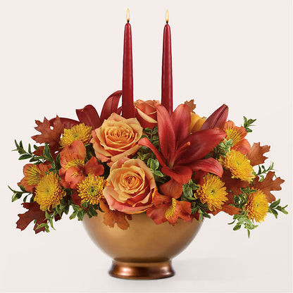Harvest Table Centerpiece –  Halstead Floral At The Plaza, Halstead KS