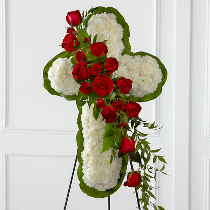 Floral Cross Easel –  Halstead Floral At The Plaza, Halstead KS