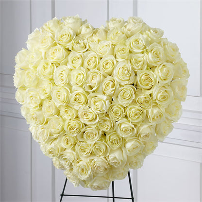 Elegant Remembrance Standing Heart –  Halstead Floral At The Plaza, Halstead KS