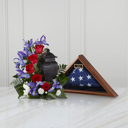 Patriotic Tribute Arrangement –  Halstead Floral At The Plaza, Halstead KS