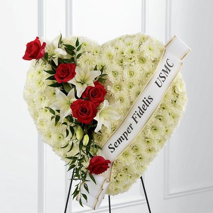 Heartfelt Hero Standing Heart –  Halstead Floral At The Plaza, Halstead KS
