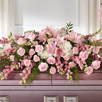 Life & Remembrance Casket Spray –  Halstead Floral At The Plaza, Halstead KS