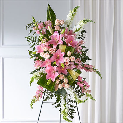 Elegant Embrace Standing Spray –  Halstead Floral At The Plaza, Halstead KS
