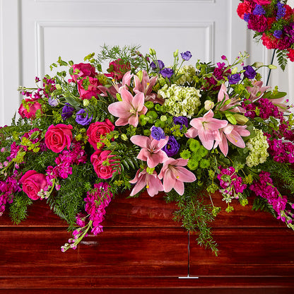 Radiant Tribute Casket Spray –  Halstead Floral At The Plaza, Halstead KS