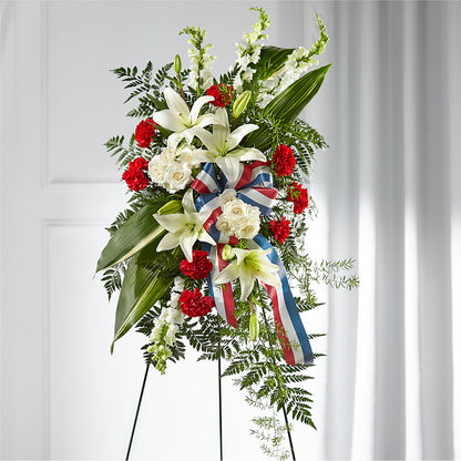 Stars of Life Standing Spray –  Halstead Floral At The Plaza, Halstead KS