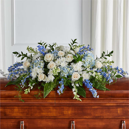 Timeless Essence Casket Spray –  Halstead Floral At The Plaza, Halstead KS