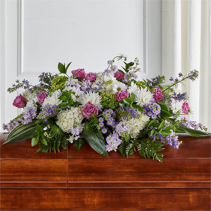 Meadows of Serenity Casket Spray –  Halstead Floral At The Plaza, Halstead KS