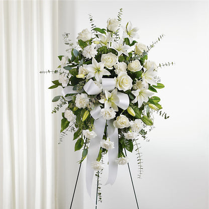 With Care Standing Spray –  Halstead Floral At The Plaza, Halstead KS