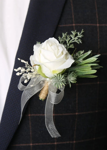 Snoball Boutonniere –  Halstead Floral At The Plaza, Halstead KS